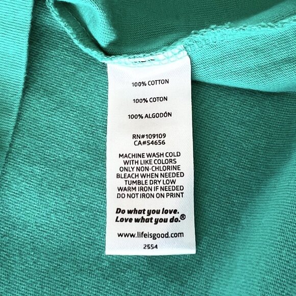 Life Is Good Life Can Be In Tents green crusher tee t-shirt size XL NWT - Picture 4 of 8